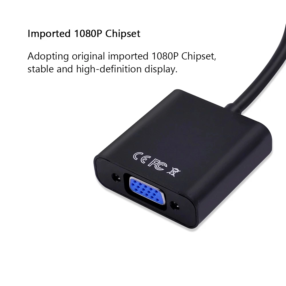 Male Micro HDMI to Female VGA Adapter for Laptop Projector HDTV hdmi to vga adapter cable vga to hdmi converter