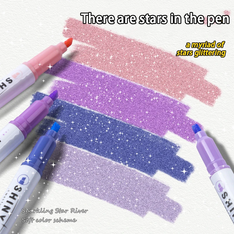 26gbd grace colored sanitary ware feet bathroom basin sink ceramic foot wash basin shiny silver color pedestal sink bowl 4Pcs Glitter Color Shiny Pens Set Glitter Pastel Highlighter Fluorescent Pen Colored Painting Graffiti Shiny Pens Markers Pen