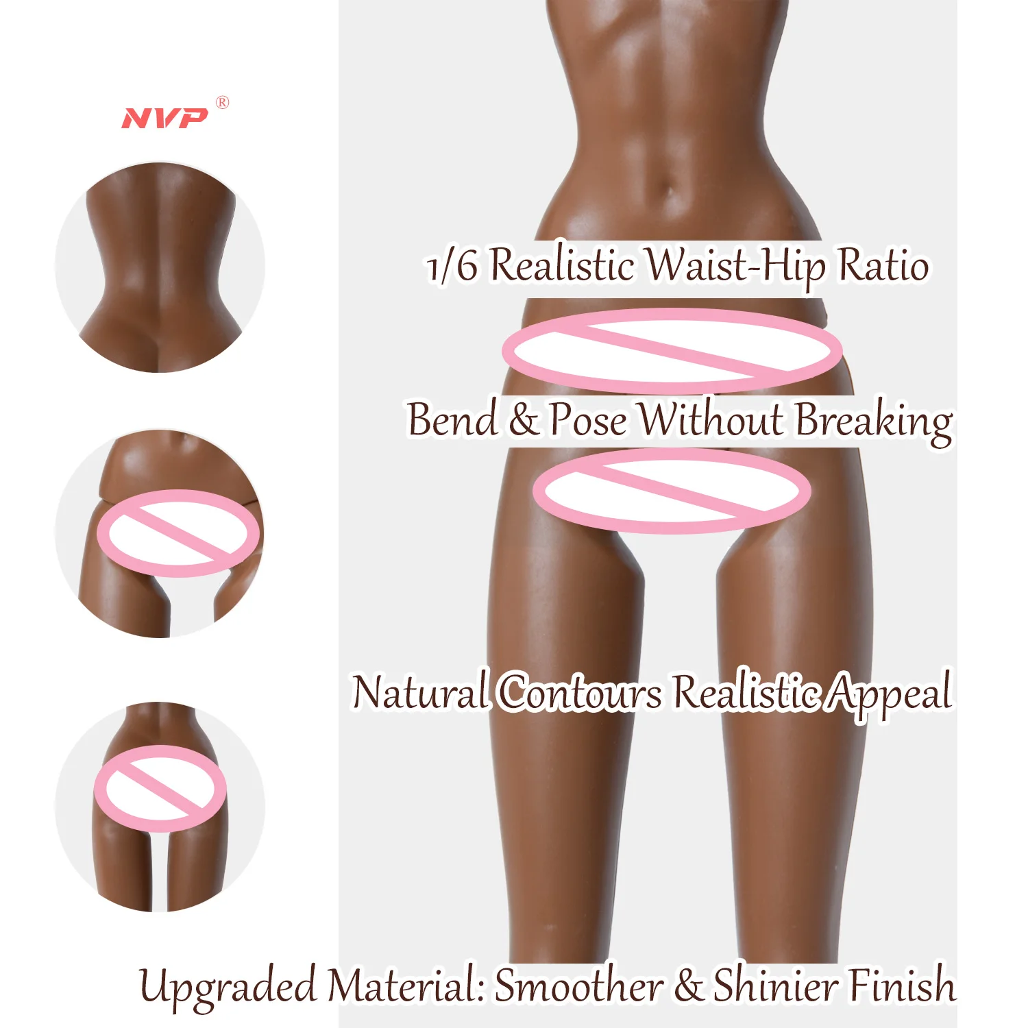 12,6 Zoll 12-Gelenk-BJD im Maßstab 1:6, realistisches wechselbares Make-up, exquisites Modell (keine Kleidung) – Detail 12