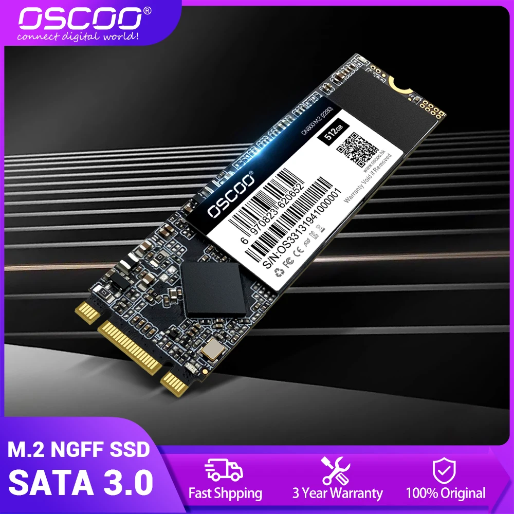 Oscoo M2 2280 Ssd M.2 Sata Ngff Ssd Hard Disk Mlc Memoria Flash 64Gb 128Gb 256Gb 512Gb Hdd Disco Duro Per Laptop Desktop