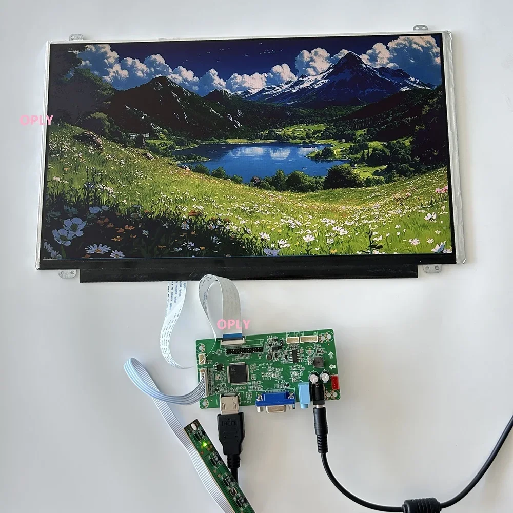 15.6인치 15.6인치 1920X1080 IPS EDP 패널 모니터 화면 + 컨트롤러 보드 VGA HDMI 호환 PC PS X360 노트북 라즈베리