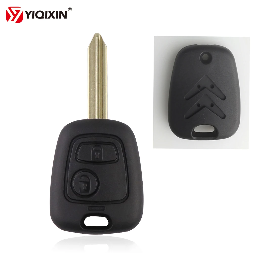 Custodia per chiave a distanza per auto a 2 pulsanti Shell Cover Fob per CITROEN SAXO XSARA BERLINGO PICASSO Elysee C1/C2/C3 No Logo 407 SX9 lama non tagliata - S9e5b328ff8ea43b5a4aa15edddee34b5i