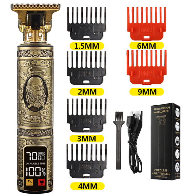 USB Electric Hair Cutting Professional Beard Trimmer Machine Rechargeable New Hair Clipper Man Shaver Trimmer For Men Barber