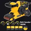 Belt Sander 200-400RPM with with Variable-speed Control, 2 in 1 Vacuum Adapter, Dust Bag for Stock Removal 6