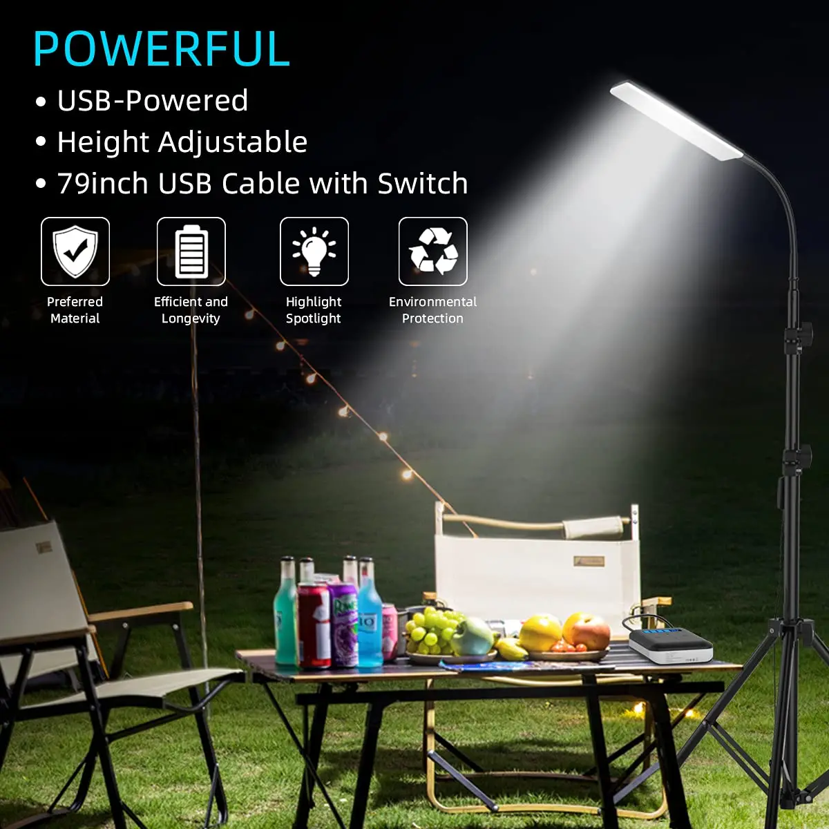 VN 1680  ޴ LED ۾ ĵ , ڷ ﰢ ߿ , USB 5V ķ  