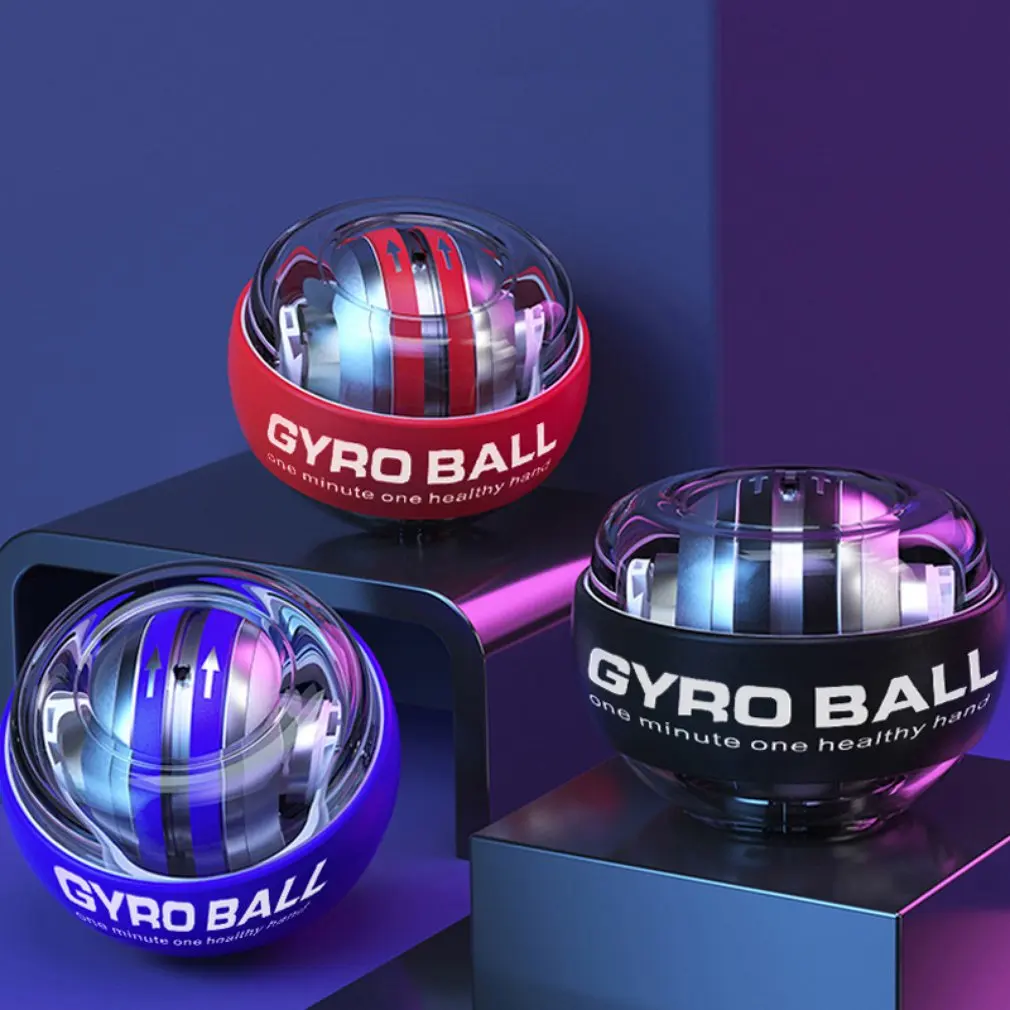 LED Gyro Ball Gyroscope Powerball Wrist Ball Arm Hand Muscle Trainer Fitness Equipment