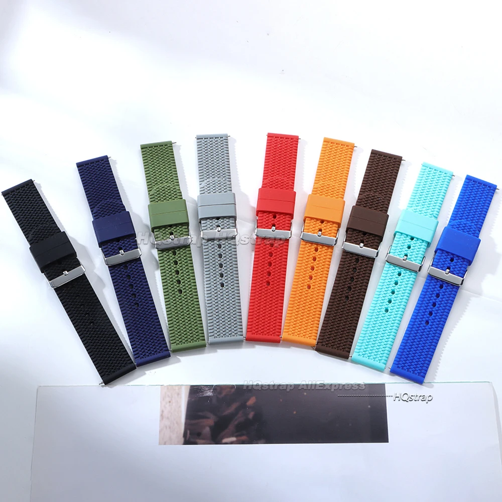 Universal Soft Silicone Watch Strap - Quick Release Replacement Band