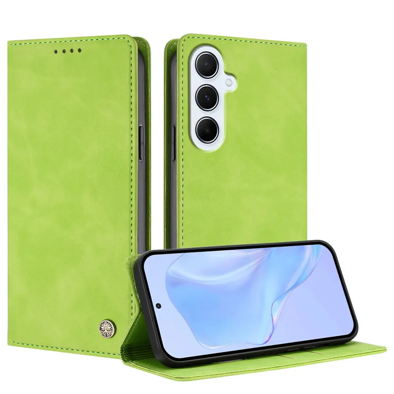 Luxury Magnetic Leather Wallet Flip Cover Case - Shockproof and Stylish