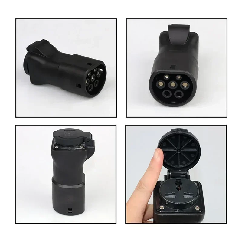 Ev charger 16A Electric Vehicle Charger Adapter Plug V2L For MG4 For MG5 Discharge Type 2 Tool Schuko To EU Socket Universal Connector 470&Omega;