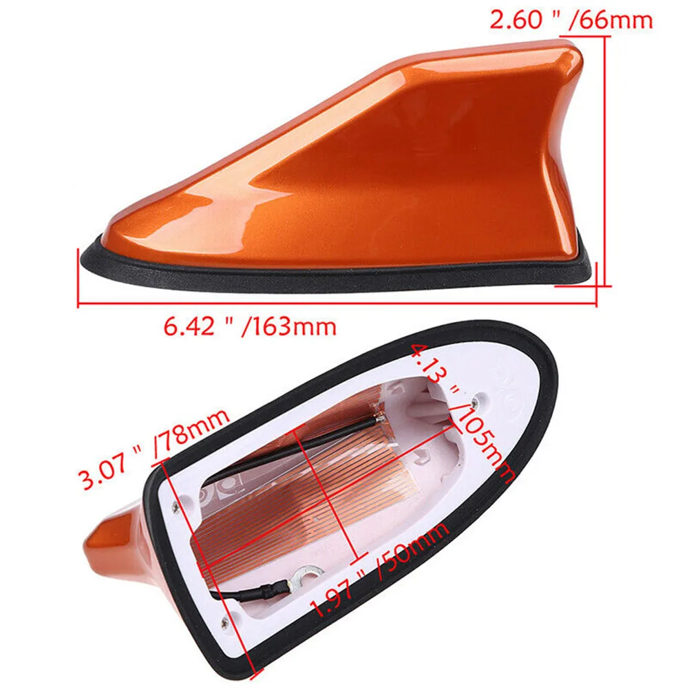 

1x Universal Waterproof Car Antenna Cover AM/FM Strong Signal Aerial ABS Plastic Accessories For Vehicles