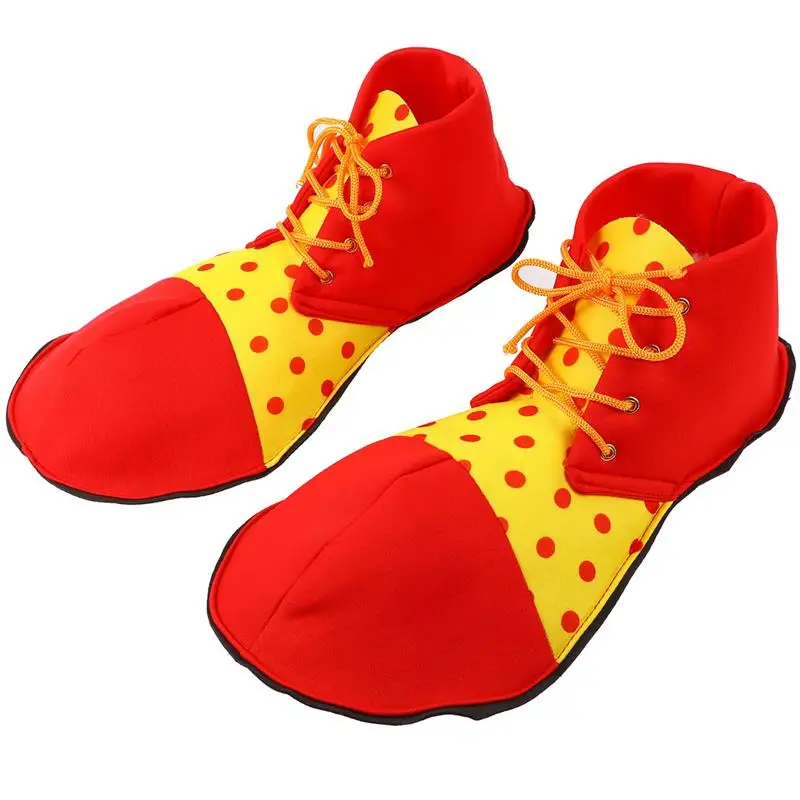 1 Pair Halloween Party Cosplay Costume Clown Shoes Clown Giant Shoes Circus Performance Costume Prop Circus Dress Up