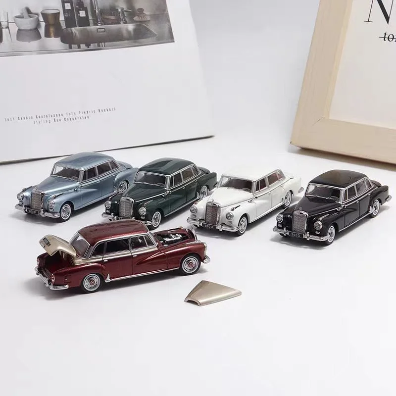 1:64 HEC North 전시회 한정판 1959 300D 합금 다이캐스트 미니어처 시..