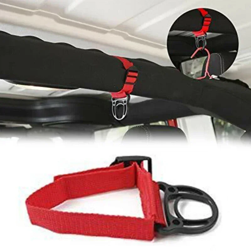 Vehicle Roll Bar Coat Hooks Hanger Accessories For Jeep Wrangler JK JL 2007-2018