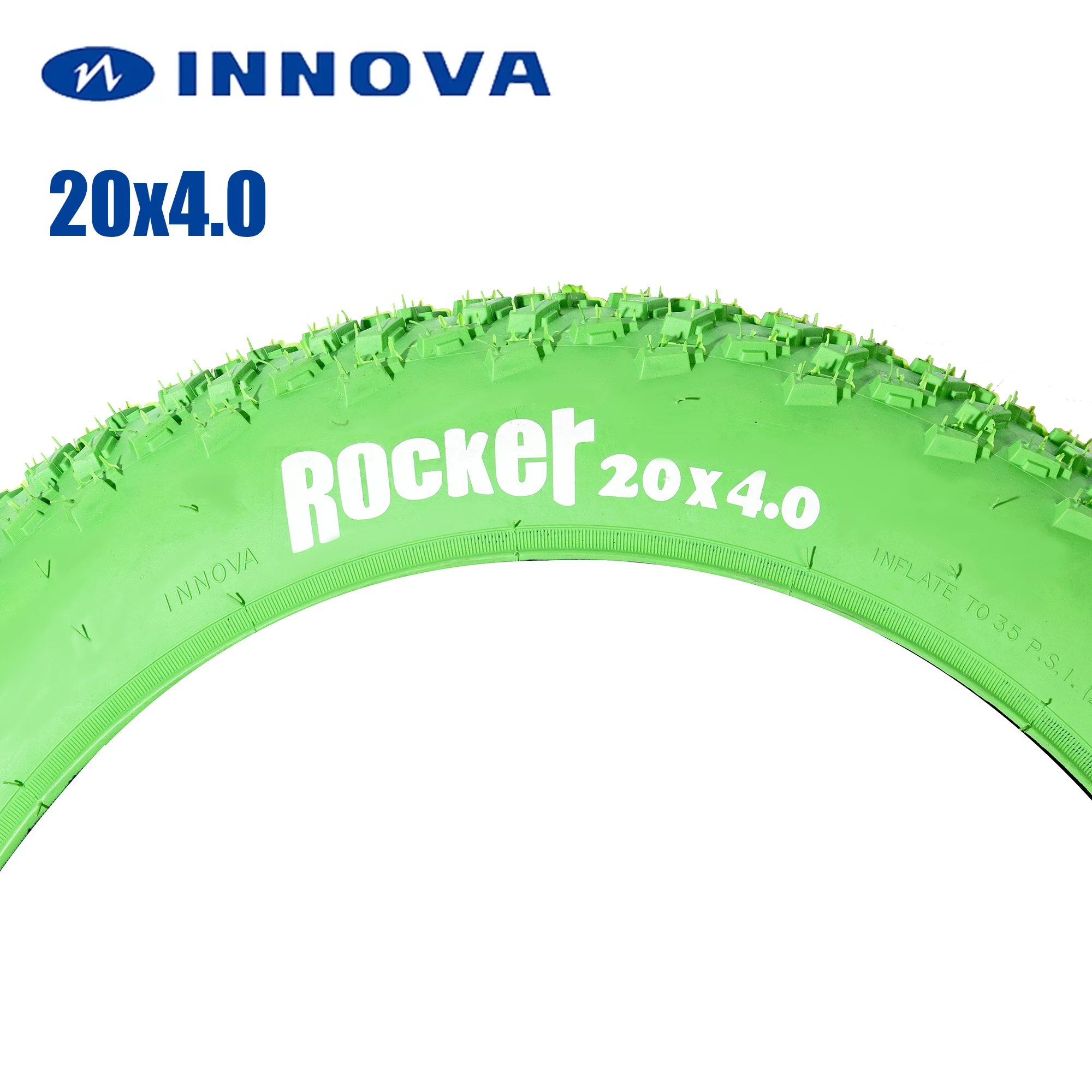 INNOVA Fat Tire Bike Tire Green MTB Bicycle Tyre Beach