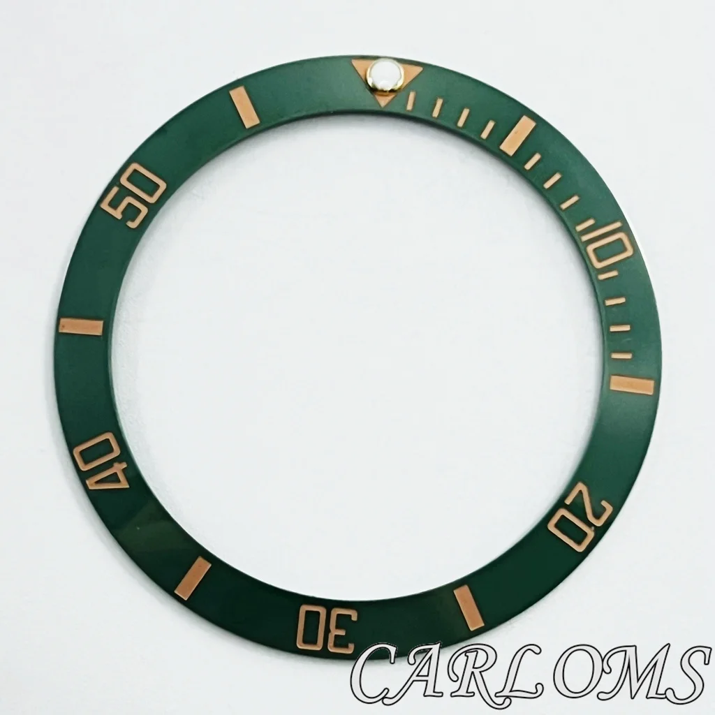 Premium Black Rose Gold Multicolor Ceramic GMT Bezel Insert