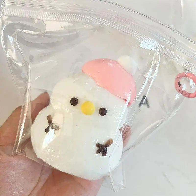 Cute Squishy Christmas Snowman Antistress Squeeze Fidget Toys Funny Soft Stress Release Adult Sensory Toys Girls Kids Toys Gifts 2
