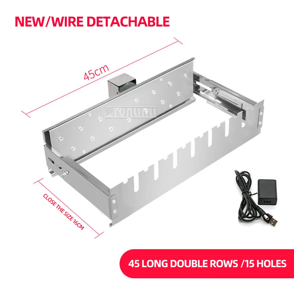 2025 Version Barbecue Rotate Grill Stainless Steel Automatic Flipping BBQ Machine Churrasqueira Eletrica