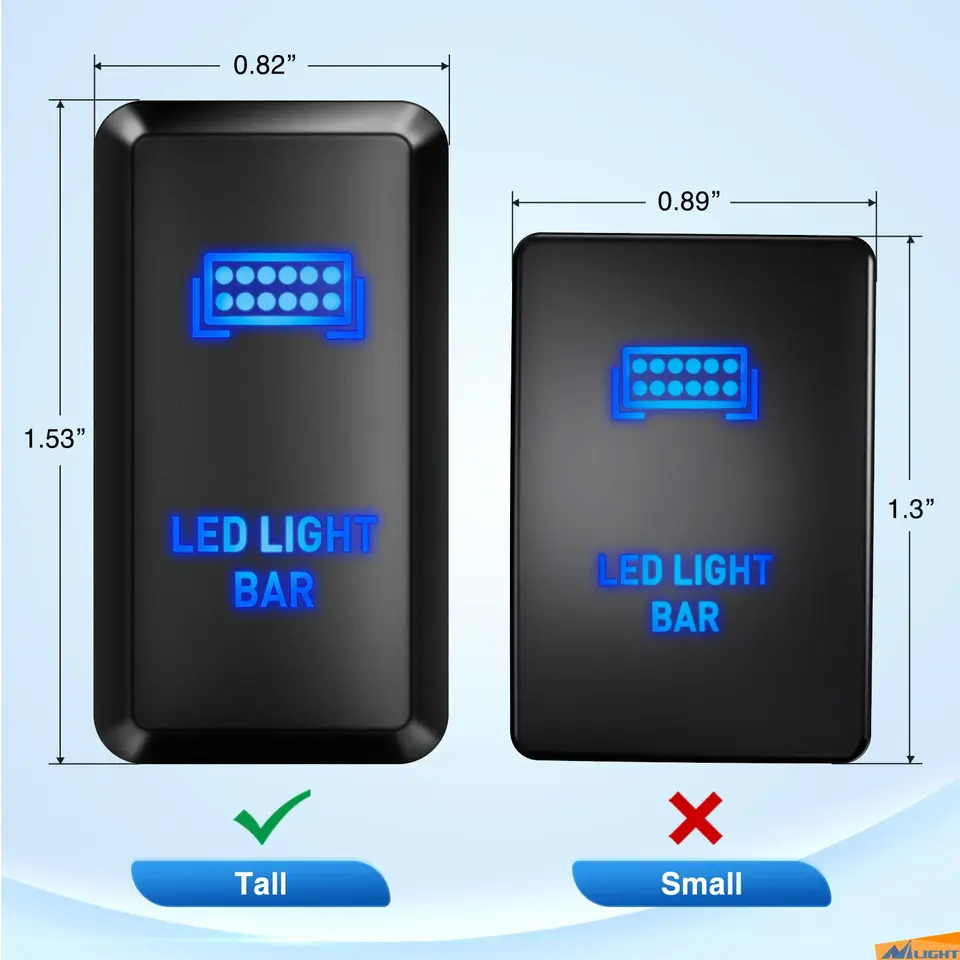 Blue Led Fog Lights Push Button Switch For Toyota Sequoia Highlander - View #4