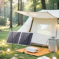 Kit complet d'énergie solaire 10000W, panneau 600W + contrôleur 100A + onduleur 10000W 12V/24V à 110V/220V, sauvegarde d'urgence pour la maison, 2