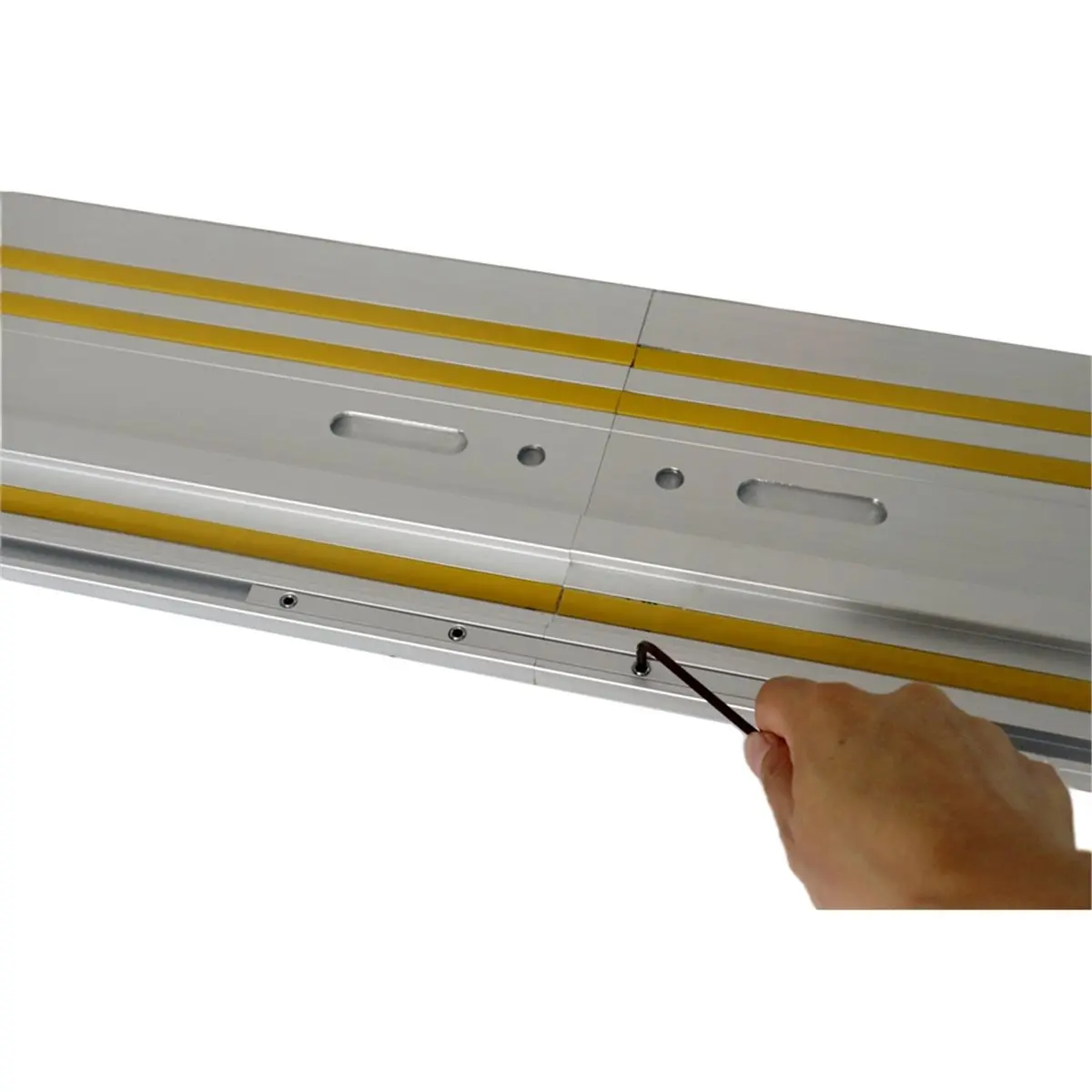 A10R 알루미늄 가이드 레일 (원형 톱용) - 마키타 및 페스툴 호환, 클램프 포함, 정밀 절단을 위한 300mm 길이