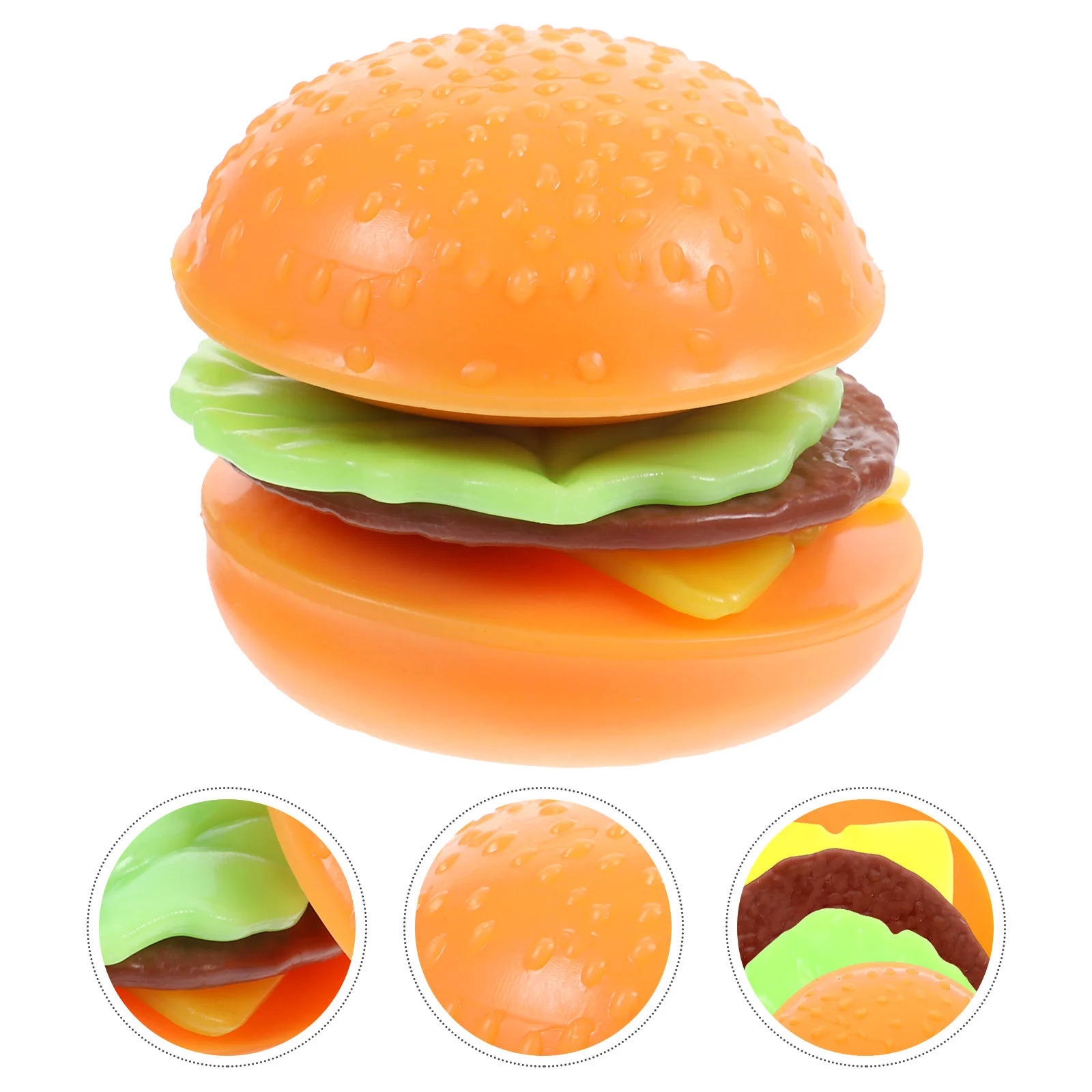 

Toy Office Decor Food Decompression Funny Novelty Fake Hamburger Pvc Squeeze Student Playthings Shape