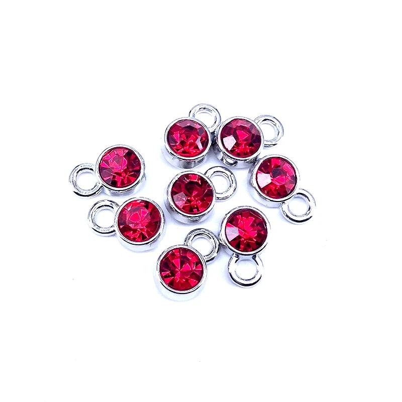 72 sztuk kolorowe 10*7mm Birthstone kryształ Birthstone Charms pływające amulety dla Handmade biżuteria na urodziny Diy akcesoria C004