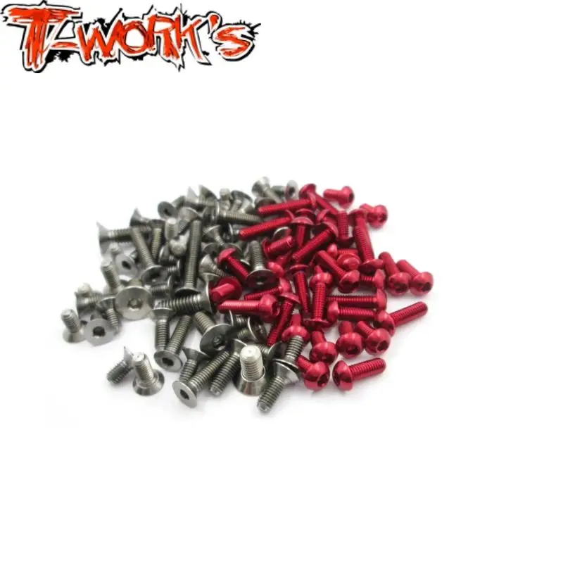 

Original T works TASS-IF14 64 Titanium & 7075-T6 Red Screw set 83pcs.( For INFINITY IF14 ) Rc part