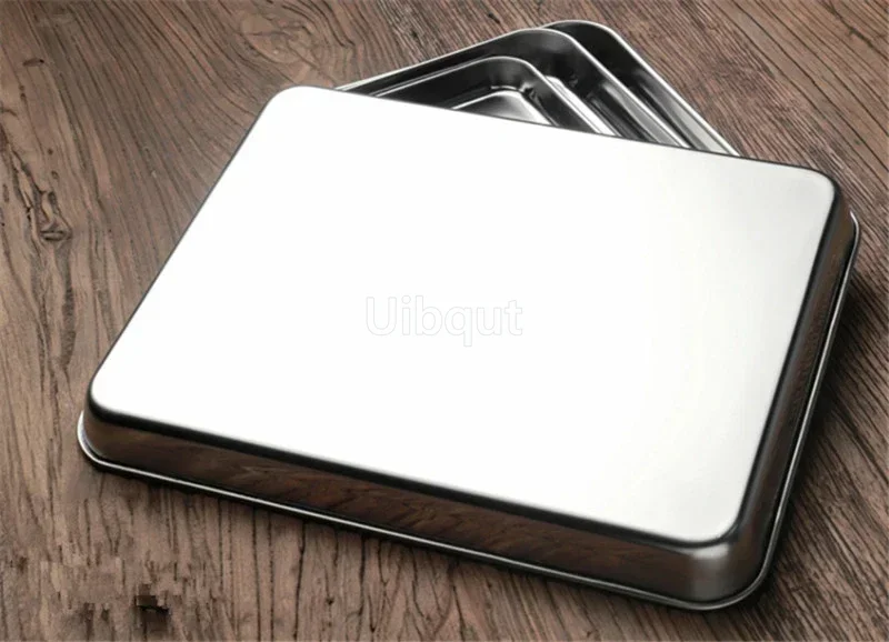 Baking Tray Set 304 stainless steel Baking Tray plate bbq tray With Removable Cooling Rack Non Toxic oven Dishwasher Safe