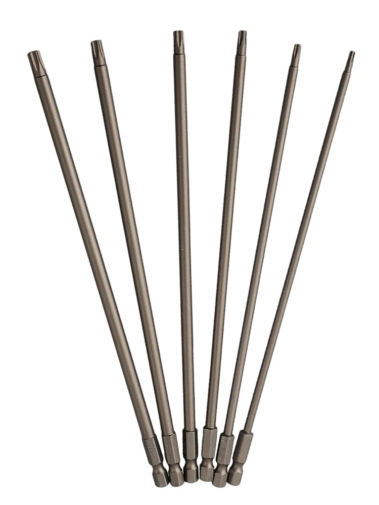 Verlängerter Schrauben dreher Bit 1/4 200mm magnetischer Torx Schrauben dreher Bit legierter Stahl t10 t15 t20 t25 t27 t30 Präzisions schrauben dreher Werkzeug – Detail 3