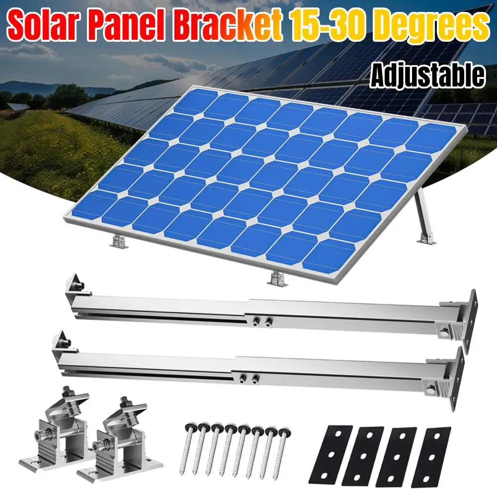 Adjustable Solar Panel Tilt Mount Brackets for 100W-600W Solar Panels ...