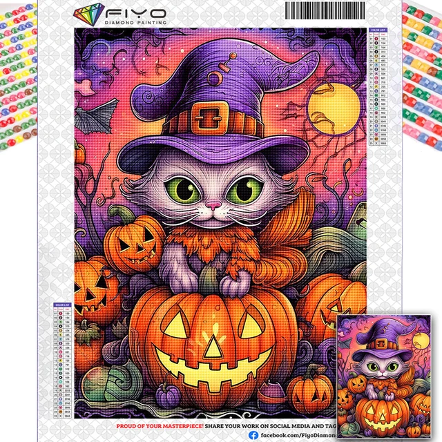 Diamond Painting - Halloween Cats 