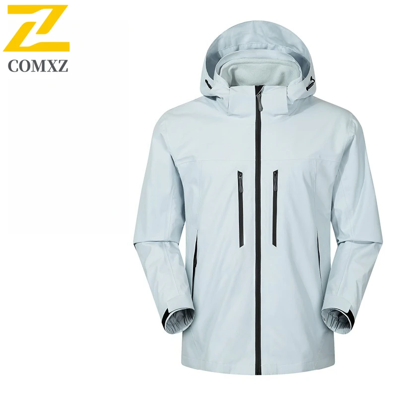 Unisex Winter 3-in-1 Thermal Jacket Windproof Waterproof Parka with Detachable Fleece Liner Multi-Pockets for Hiking Daily Wear