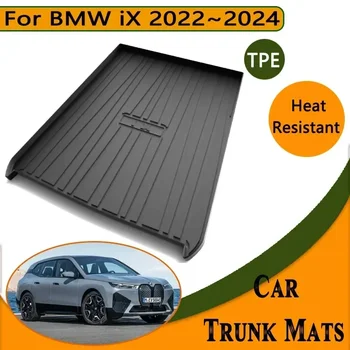 Tappetini per bagagliaio posteriore per BMW iX Accessori 2023 2022 2024 I20 Tappeto impermeabile Vassoio antigraffio Fodera Cuscino TPE Tappetino di stoccaggio