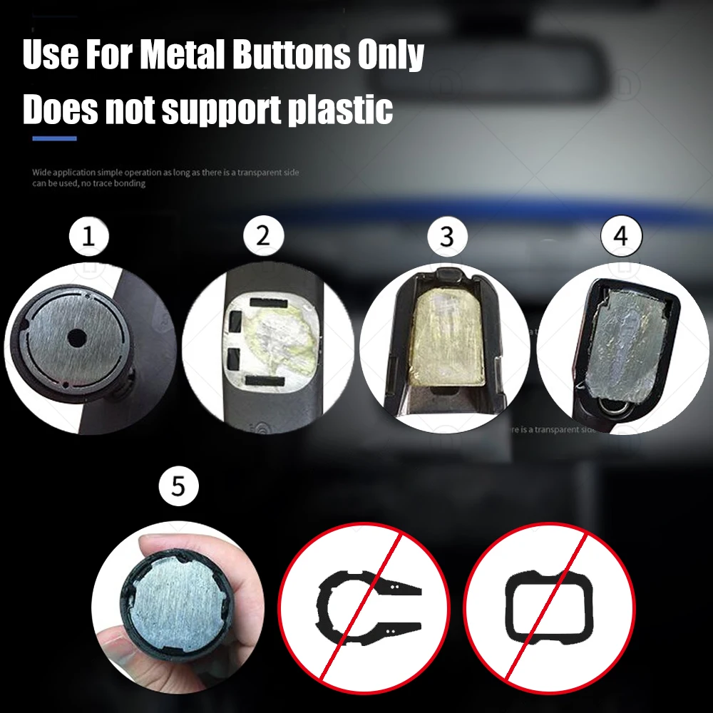 Car Rearview Mirror Profressional Strength Adhesive Kit Glue Auto DIY Repair Accessories Bonding For Glass & Metal 6