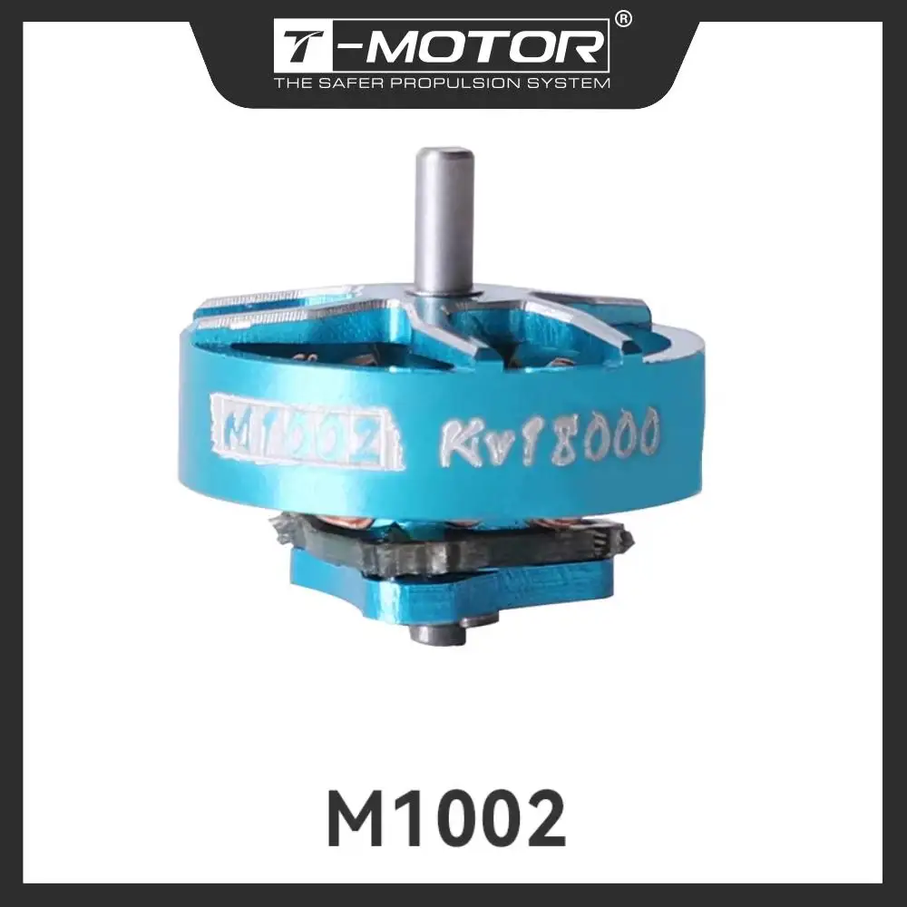 Moteur brushless T-MOTOR M1002 75mm pour drone FPV Whoop 2 pouces, vue de dessus