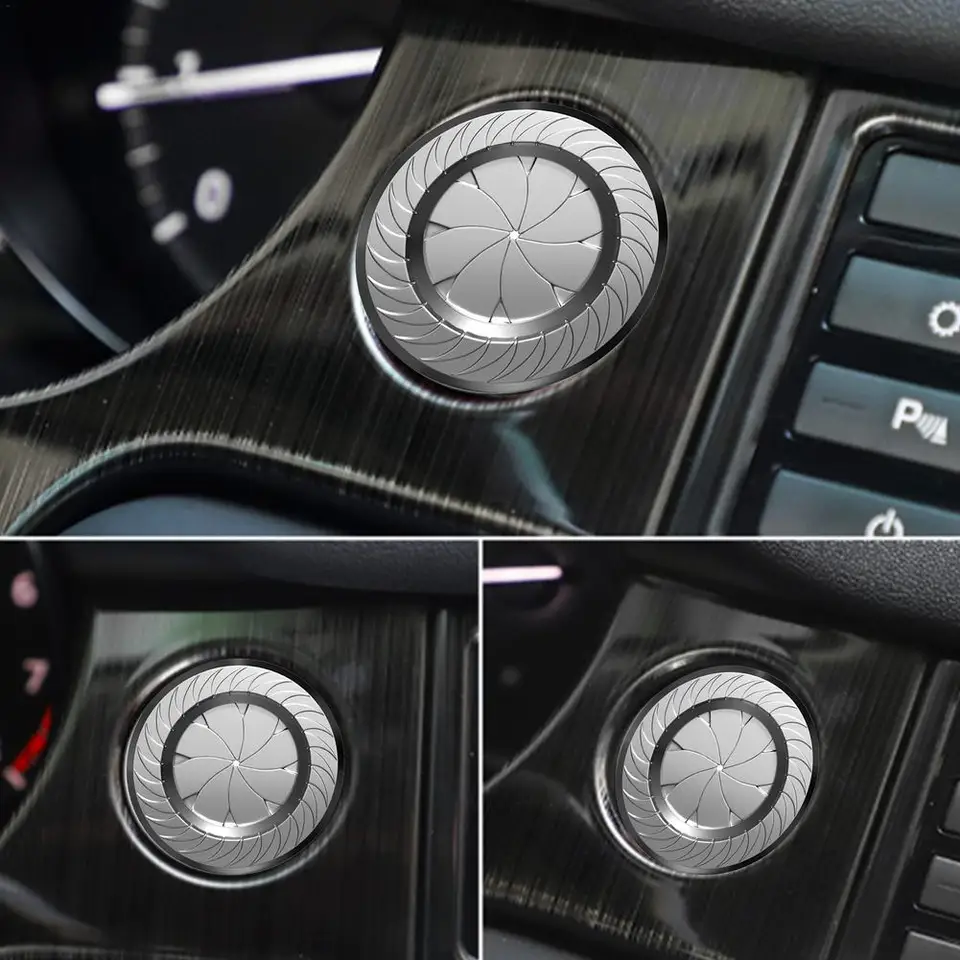 Buy AXILO Car Push Start Button Cover Spin Engine Start Stop Button