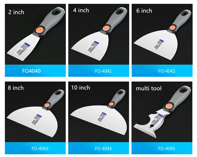 Stainless Steel Drywall Plastering Scraper Tool Putty Knife Trowel Wall Cleaning Shovel 2/4/6/8/10 inch putty knife scraper drywall spatula wall scraper