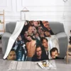 Sebastian Stan Collage Anime Blanket Fleece Textile Decor Breathable Lightweight Throw Blankets for Home Bedroom Quilt 2