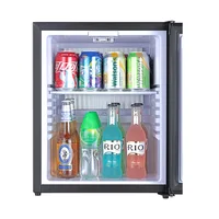 Mini refrigerator mute with lock, guest room heat pipe type small refrigerator 2