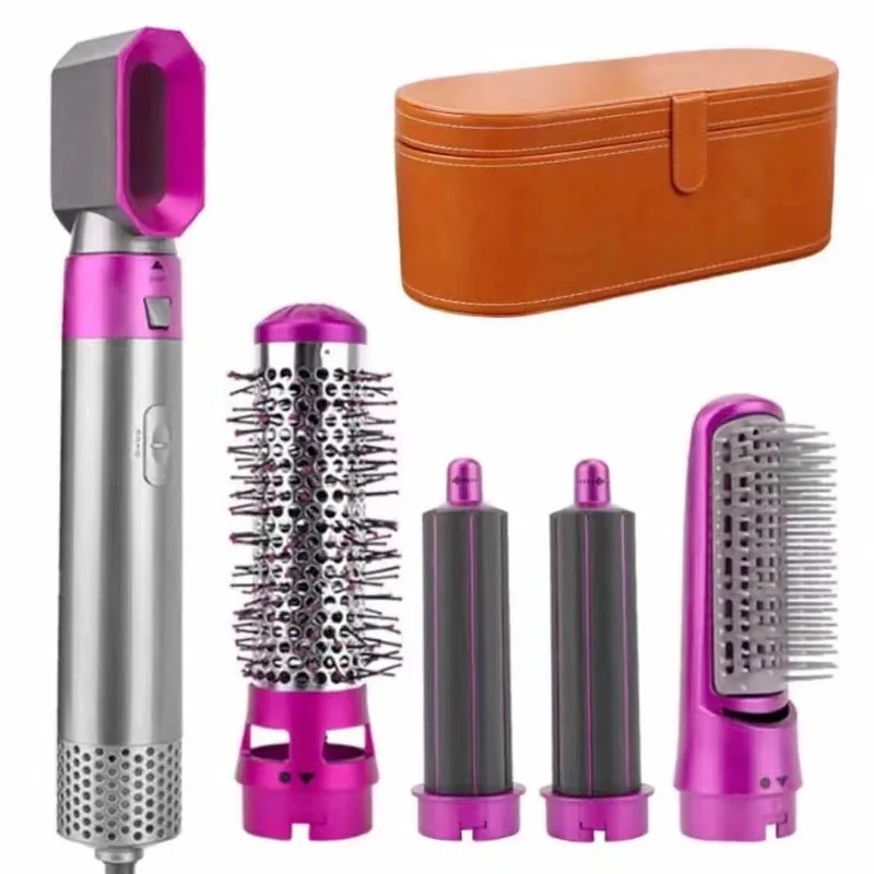 Five in One Hot Air Comb Automatic Curling Iron Dual Purpose Hair Styling Comb Electric Hair Dryer Dryer Comb hair dryer
