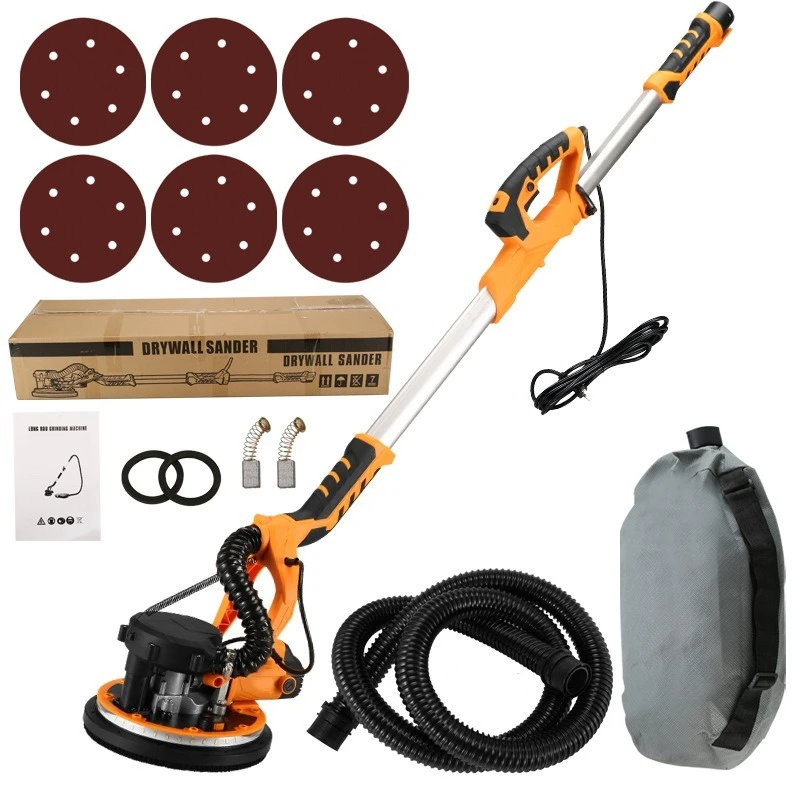 Wall Grinder Handheld Wall Grinding Machine Lighted Electric Self-cleaning Sandpaper Machine Putty Sander