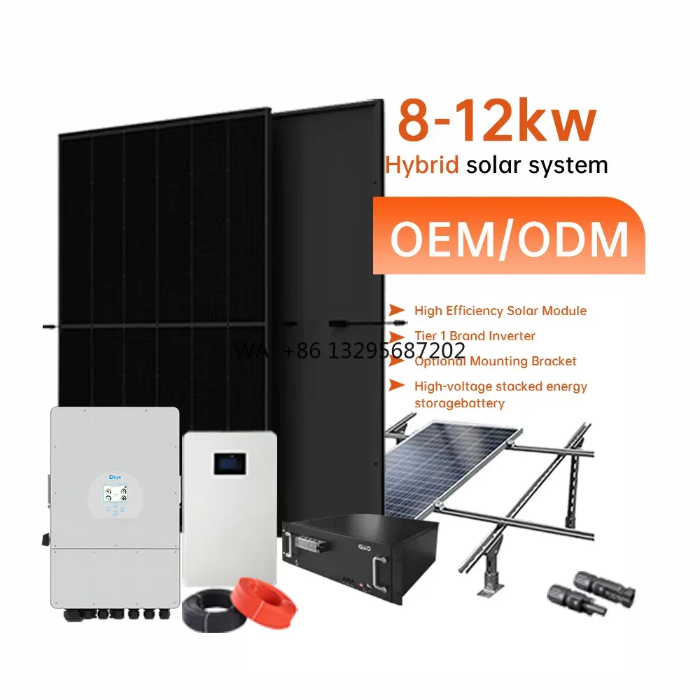 Home Solar Power System 8Kw 10Kw 12kw 15kw Hybrid Solar Panels System ...