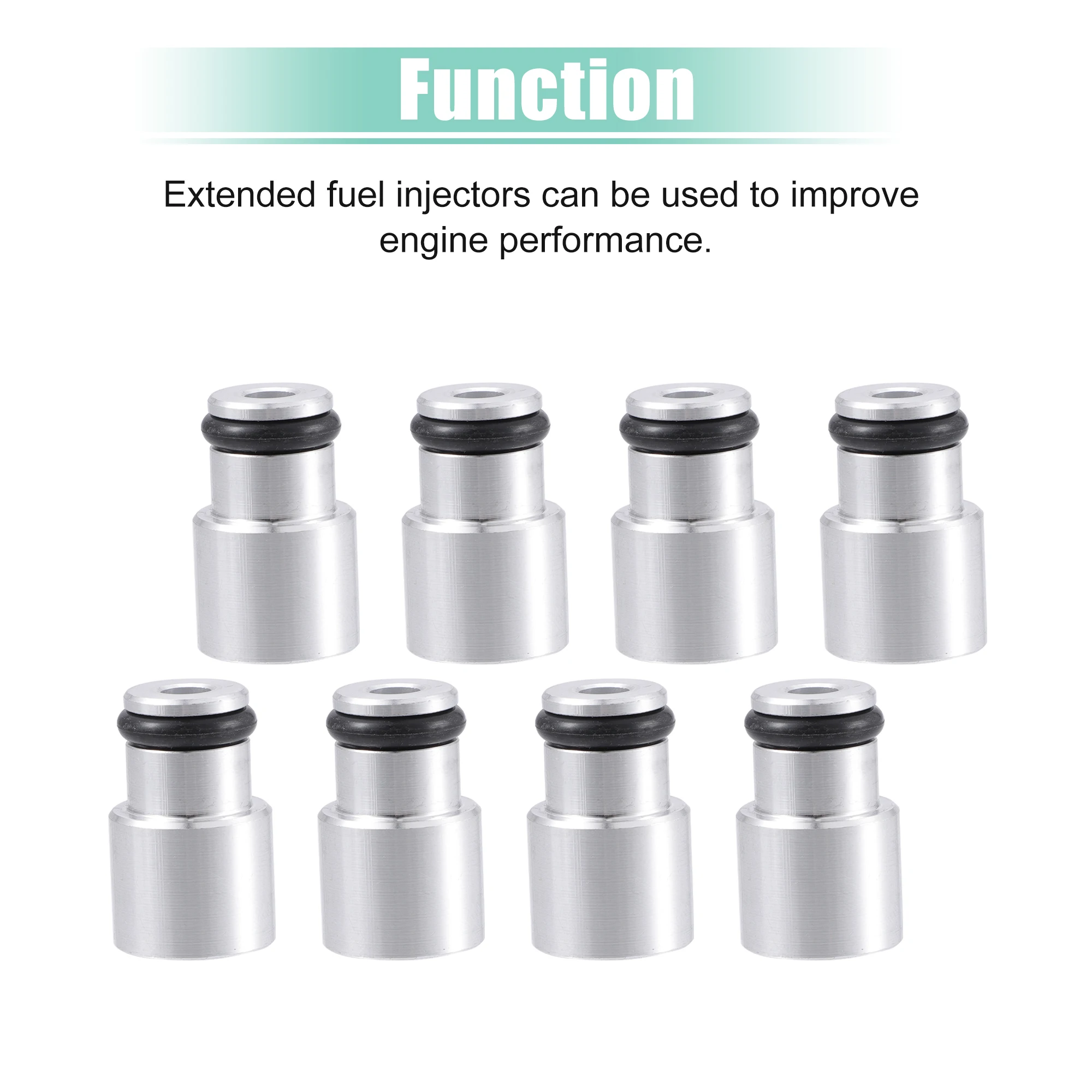 LS1 LS6 Injector Adapter Kit X AUTOHAUX 8-Piece Fuel Injector Spacer ...