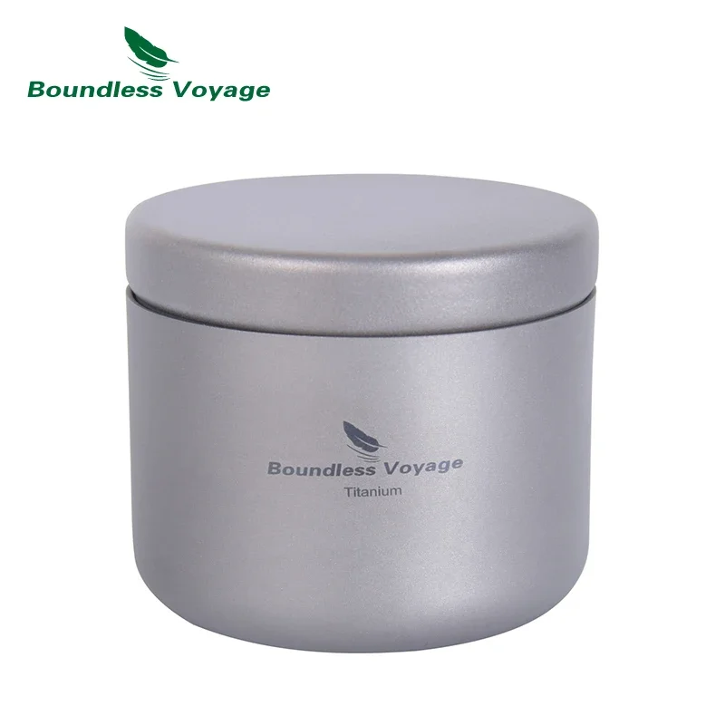 Boundless Voyage Mini Tin Storage Titanium Tea Jar Box Coffee Tea Candy Container Cans Spices Caddies Teaware 35ml