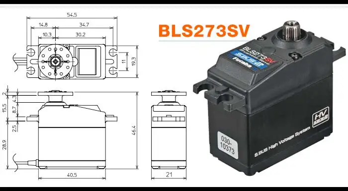 

FUTABA BLS273SV FBL бесщеточный рулевой механизм высокого давления для элерона с меньшим выпрямлением наклонная пластина