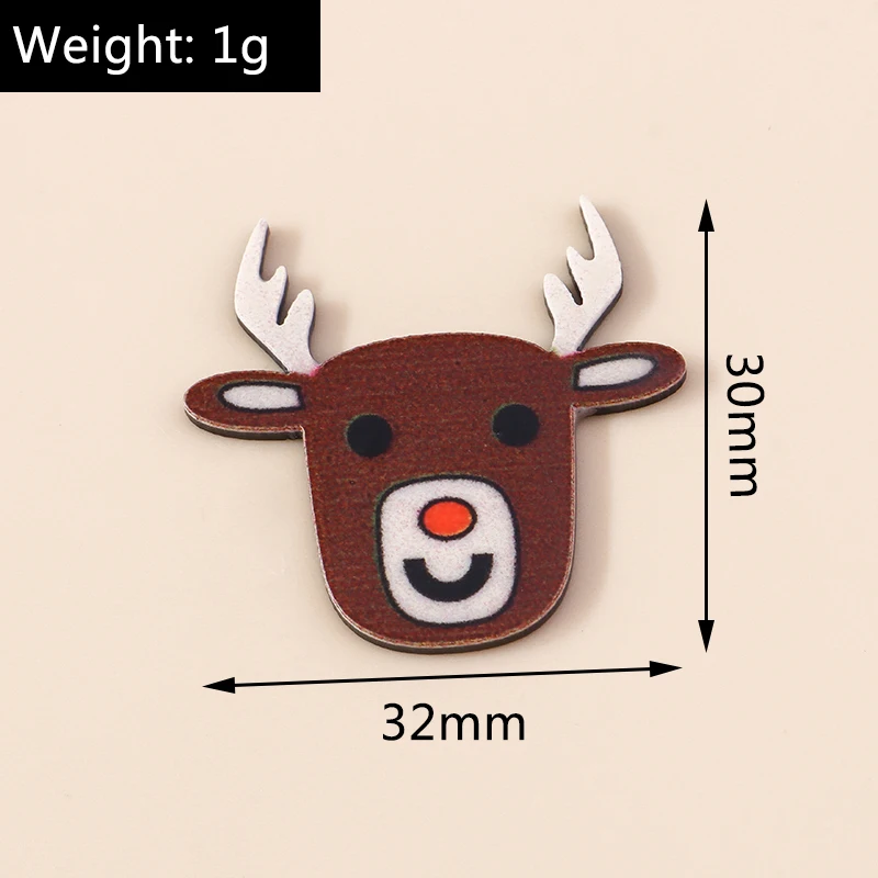 Leslie Mix 10/20/30 Stück neue Frohe Weihnachten Charms Harz Flatback Cabochons für DIY Schmuckherstellung Ohrringe Halskette Zubehör – Detail 34