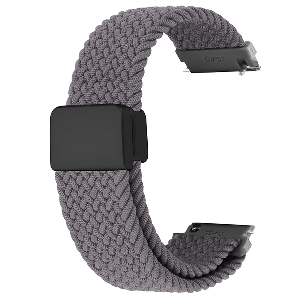 Braided Nylon Parachute Buckle Strap, 22mm - Durable Watch Band in Ocean Blue