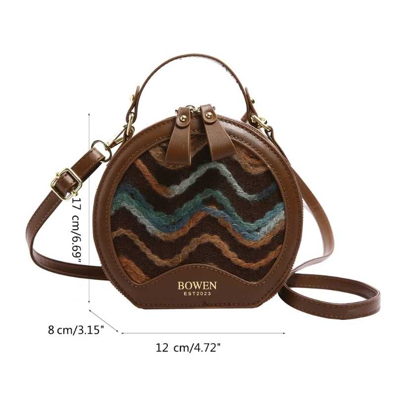 PU Leather Crossbody Bag for Women Top Handle Handbag and Purse Shoulder Bag E74B