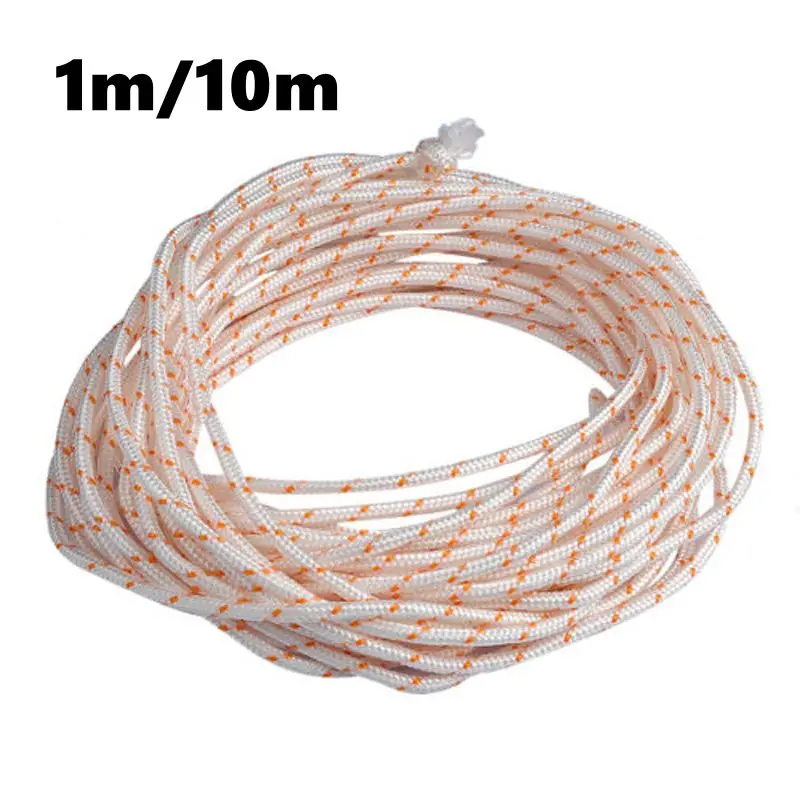 

1m/10m Nylon Fiber Recoil Pull Starter Cord Rope 3.5mm For Stihl Chainsaw Trimmer Parts Garden Power Tools Accessories