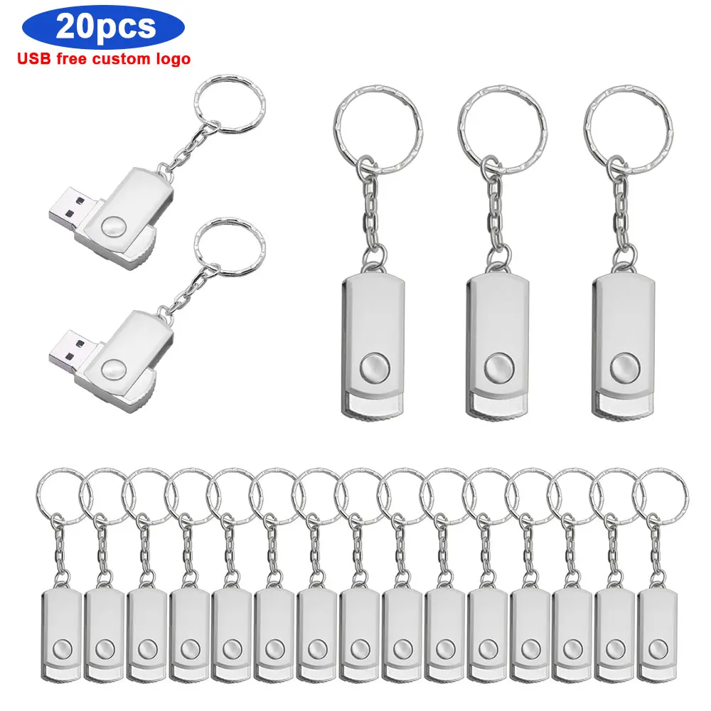 

20pcs/lot free custom logo Usb flash drive 32GB 16GB 8GB 4GB pen drive 2.0 pen drive u disk memoria cel usb stick gift wedding